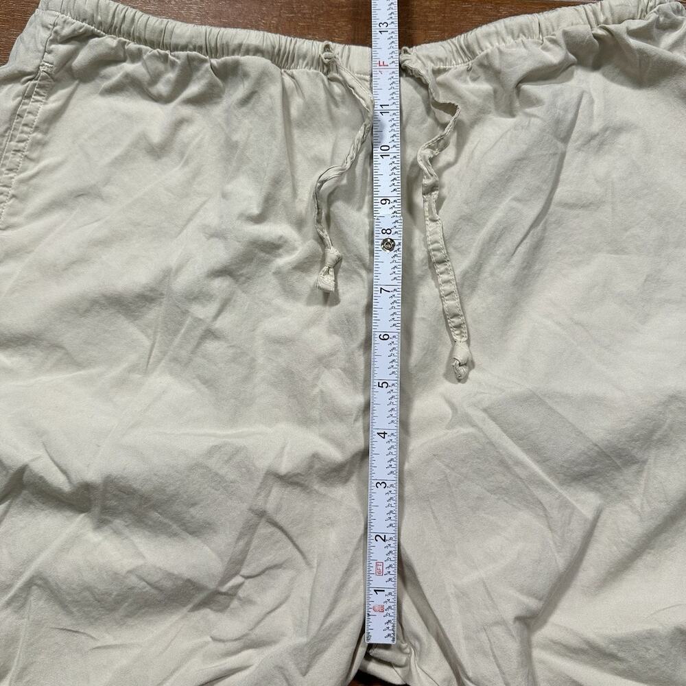 SKU Save Khaki United Pants Men L Beige Woven Cotton USA Made Lightweight Lounge - Picture 9 of 13